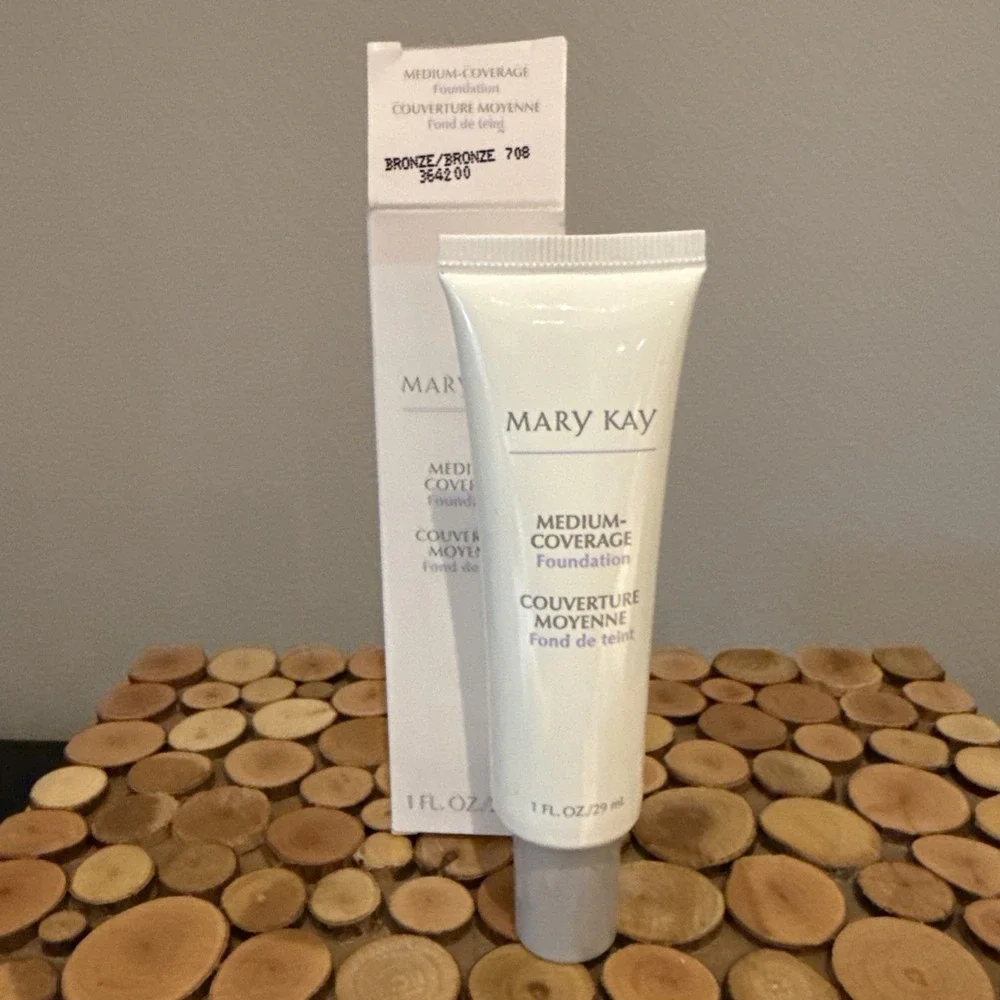 Mary Kay Medium Coverage Foundation Bronze‎ 708 1 Fl Oz Liquid Normal/oily Gray